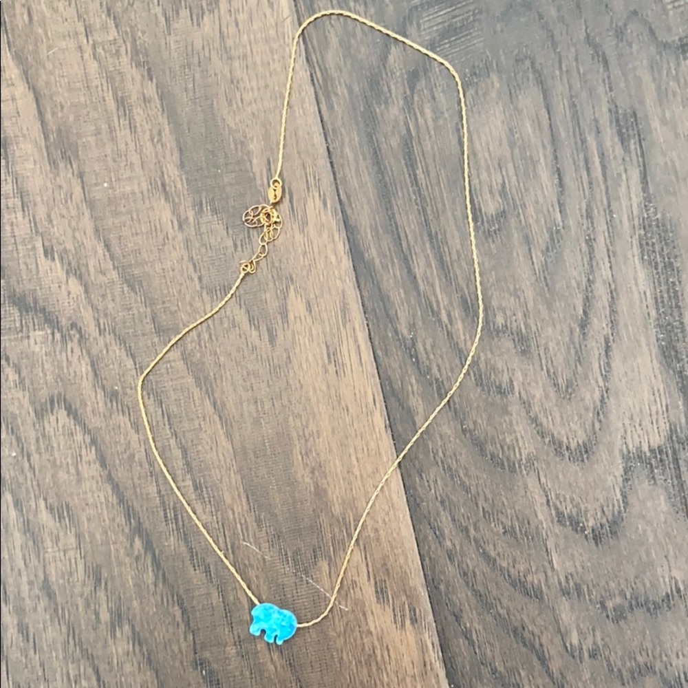 ivory ella elephant necklace